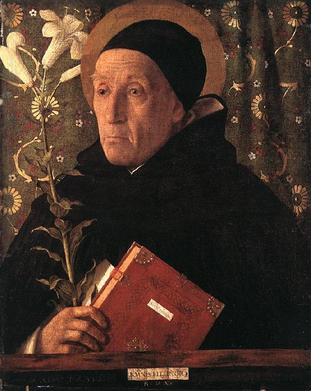 BELLINI, Giovanni Portrait of Teodoro of Urbino knjui oil painting image